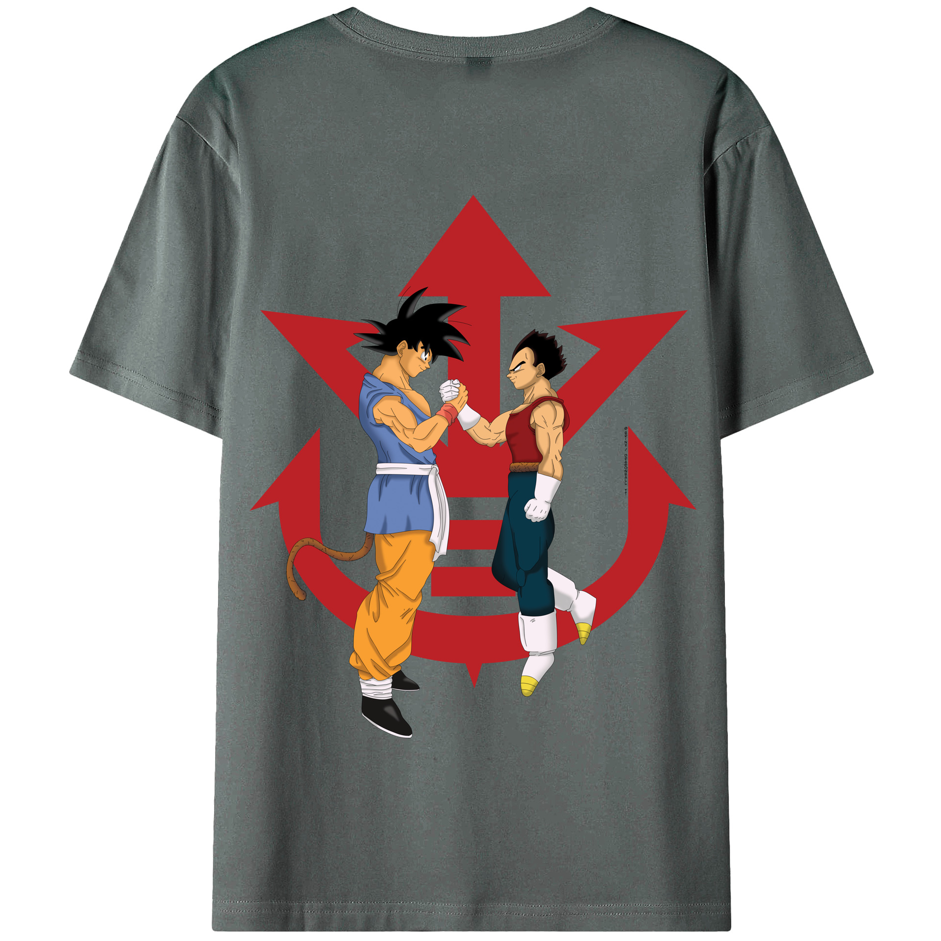 （画像用） ドラゴンボール 孫悟空（そん ごくう）Son Goku カカロット DRAGON BALL Kakarotto 綿100％半袖Tシャツ（背面プリント）
